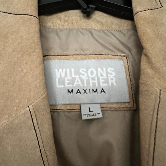 Suede Patchwork Trench Coat - Picture 2 of 3